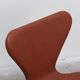 'Series 7' chairs in cognac leather by Arne Jacobsen for Fritz Hansen, 1955