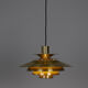 Vintage Danish pendant lamp Verona by Kurt Wiborg, Jeka, 1980s.