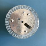 Plafonnier rond en verre ciselé