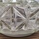 Vintage clear glass flush mount lamp