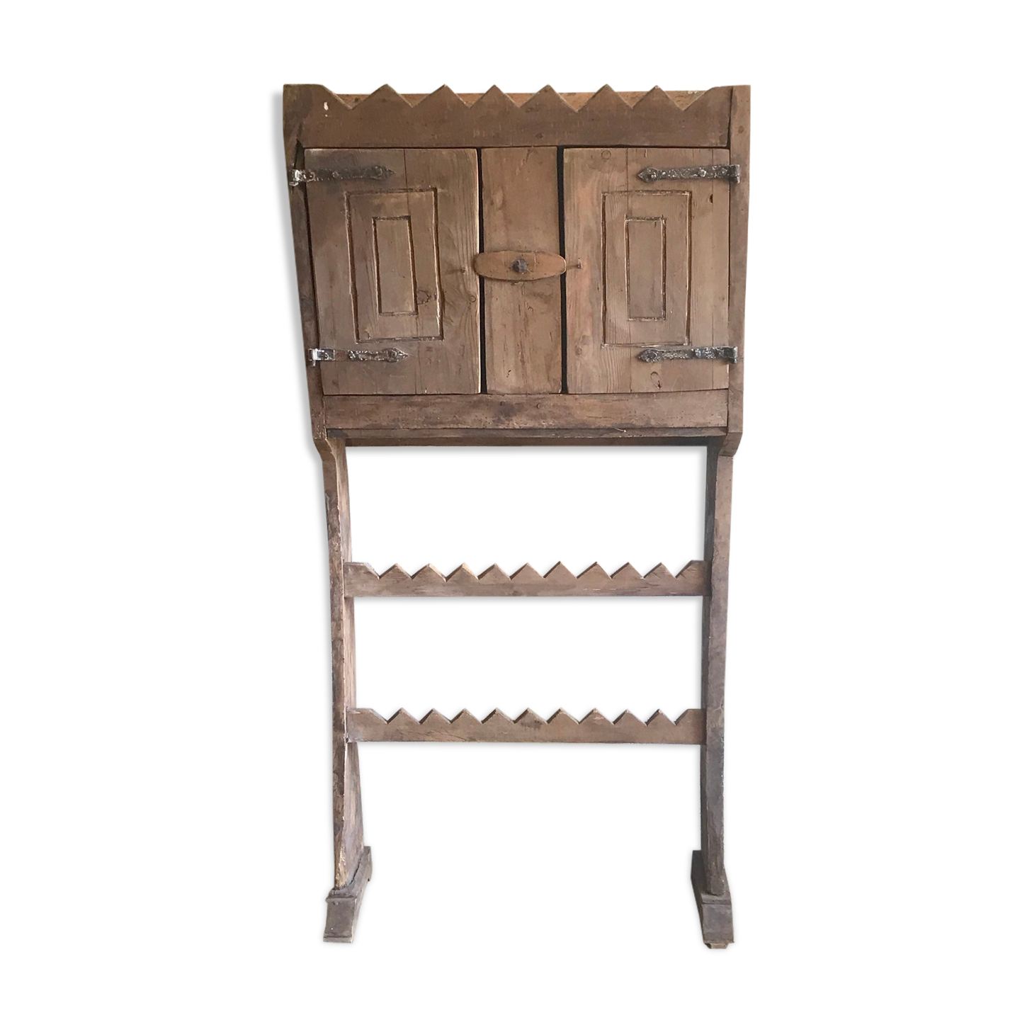 Craftsman-made raw wood buffet