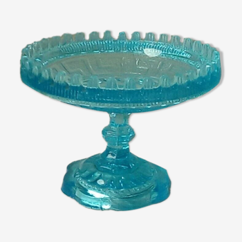 Glass cup mold blue compotier baquier