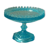 Glass cup mold blue compotier baquier