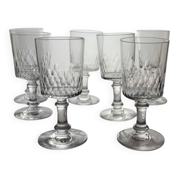 Baccarat - 7 verres à vin modèle Champigny Richelieu