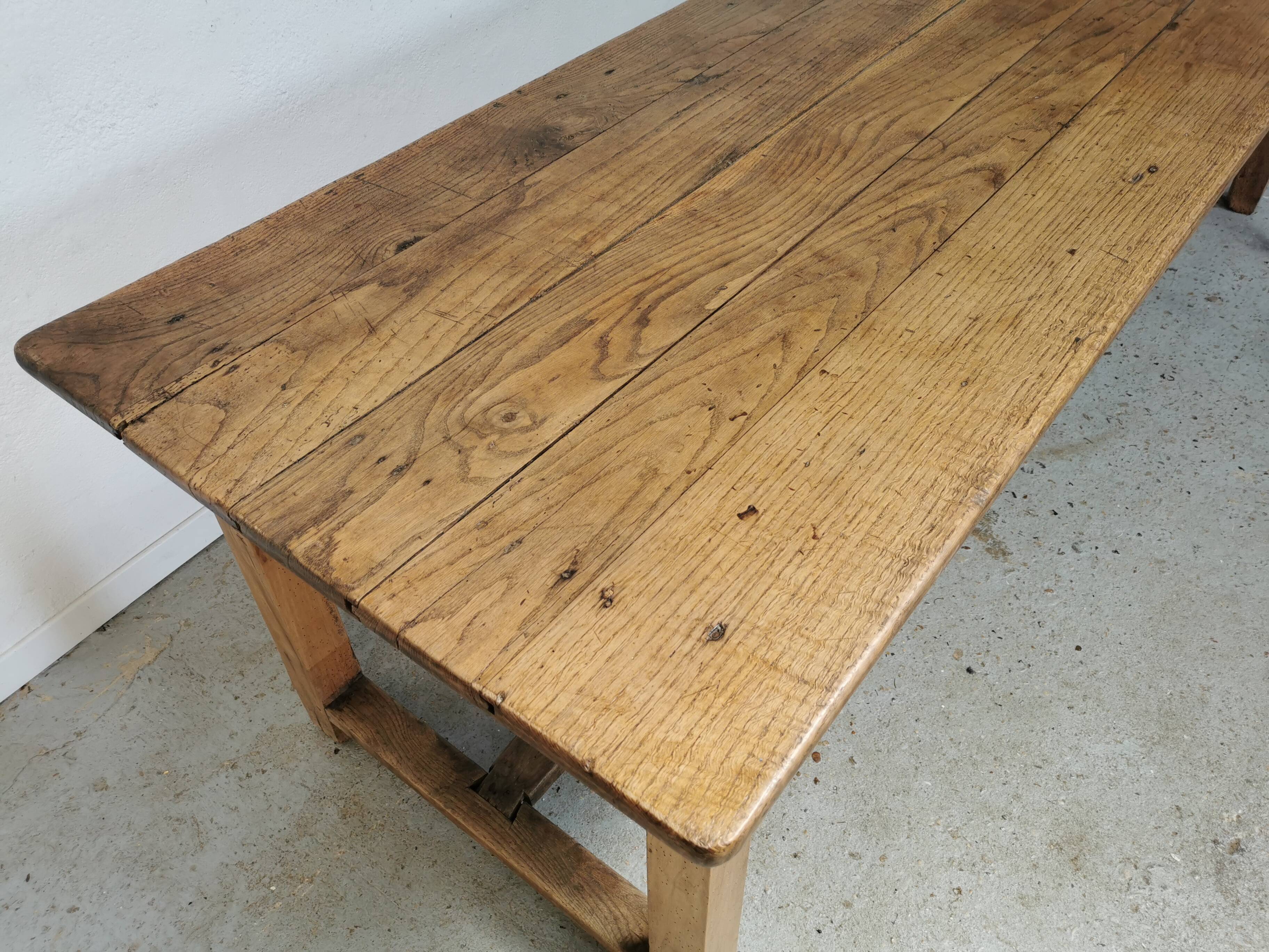 Table de ferme en chêne 260cm
