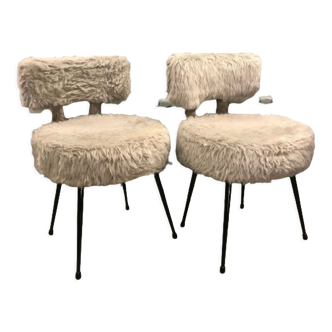 Pair of moumoute chairs