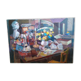 Bouquet and bust table