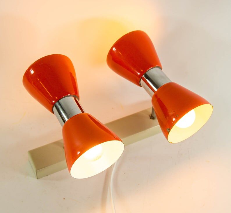 Herda 70s double wall lamp