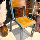 Pair of vintage school chairs