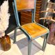 Paire de chaises d'école vintage