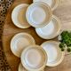 Lot de 8 assiettes creuses vintage modèle Trouville de Saint Amand
