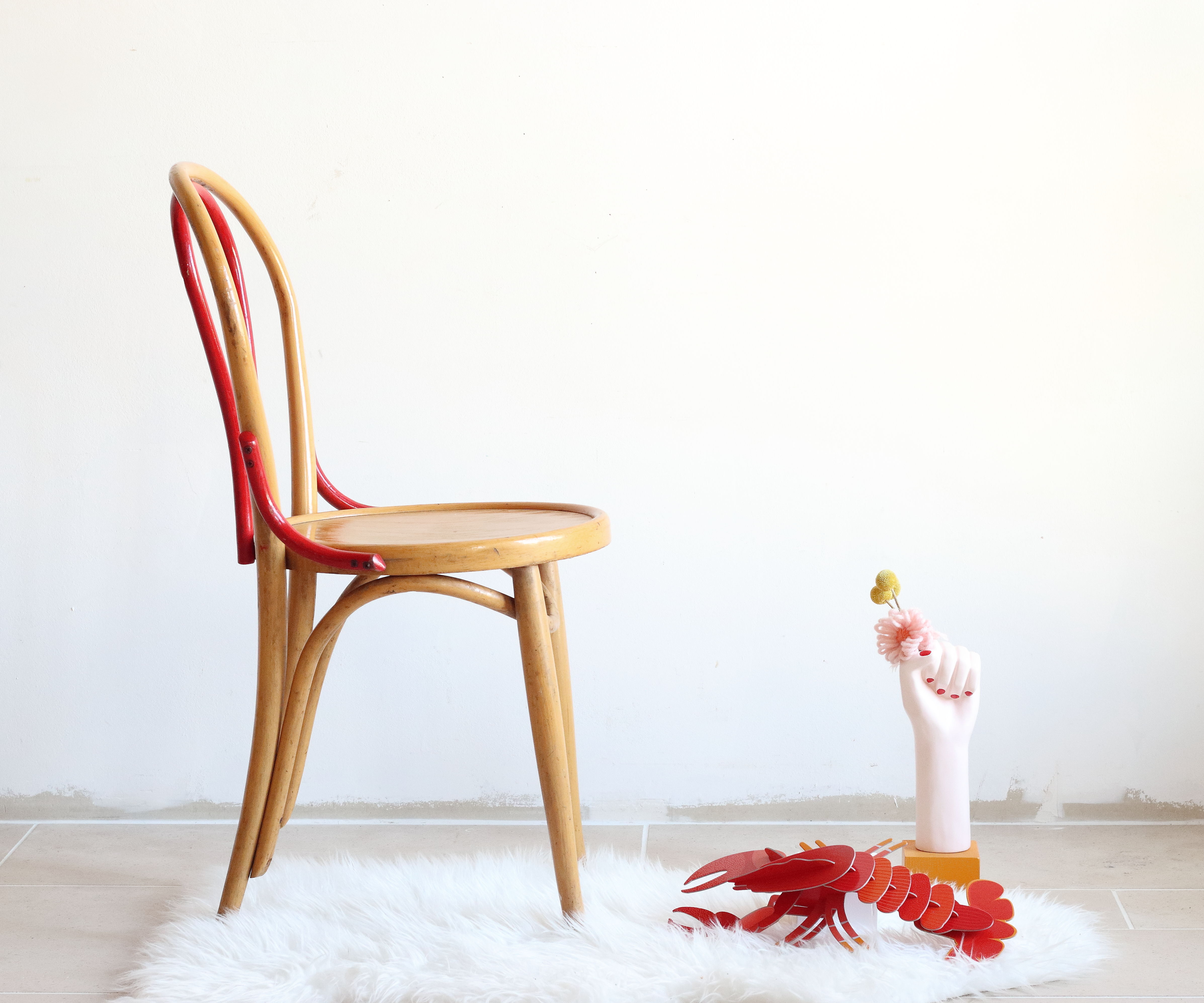 Chaise bistrot en bois courbé