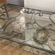 Wrought iron coffee table - Old Parisian balcony railing
