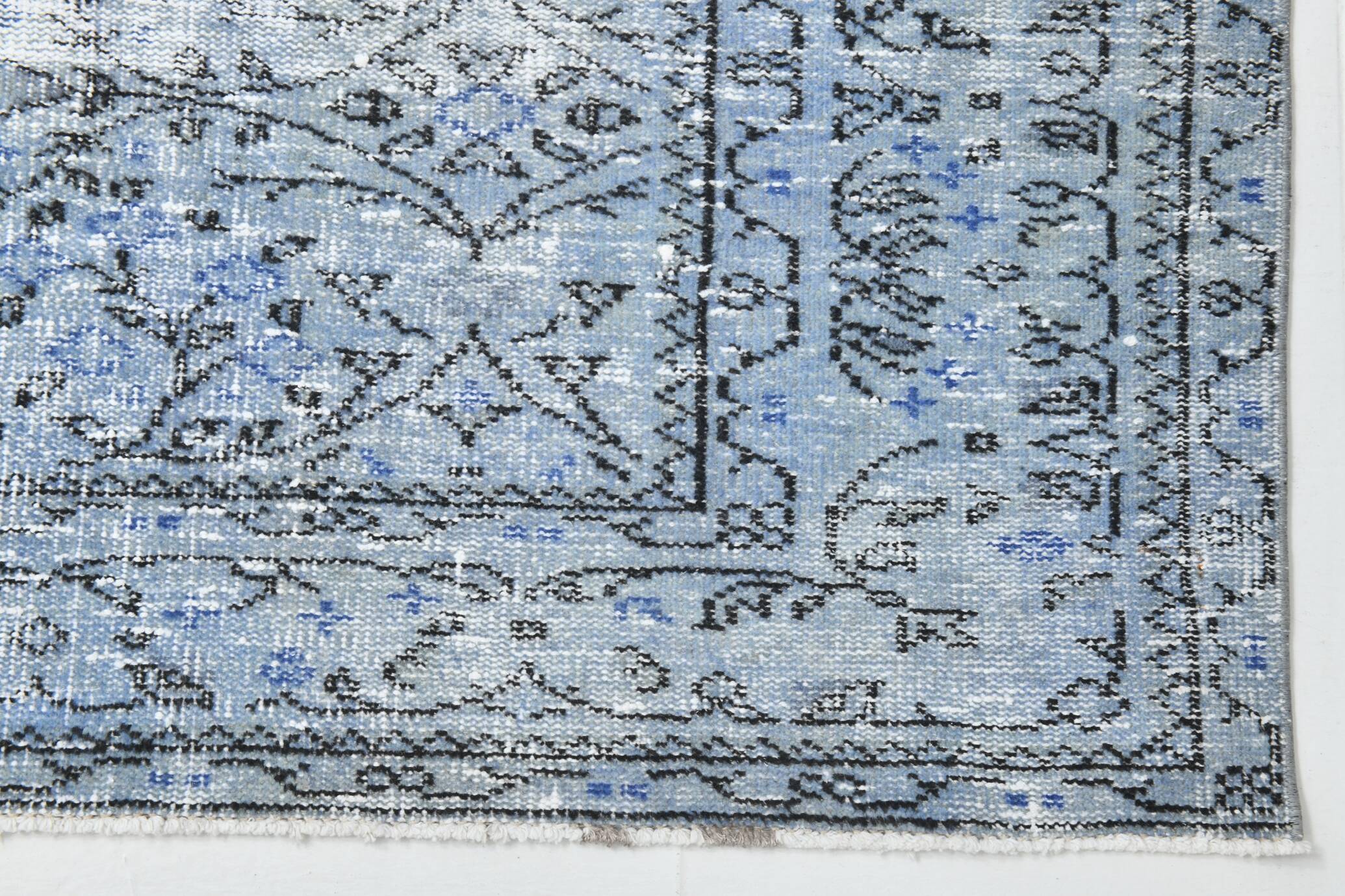 6x9 Soft Pastel Blue Turkish Vintage Rug, 189x284Cm SK 2052 FREE SHIPPING