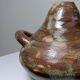 Petit vase brutaliste artisanal céramique vernissée début des années 2000