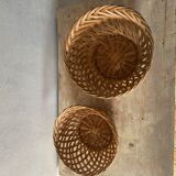 Set of 2 wicker baskets