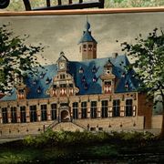Painting monument architecture netherlands signed by Willem Heytman vintage