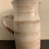 Pitcher or ceramic decanter, Vallauris thistle decoration