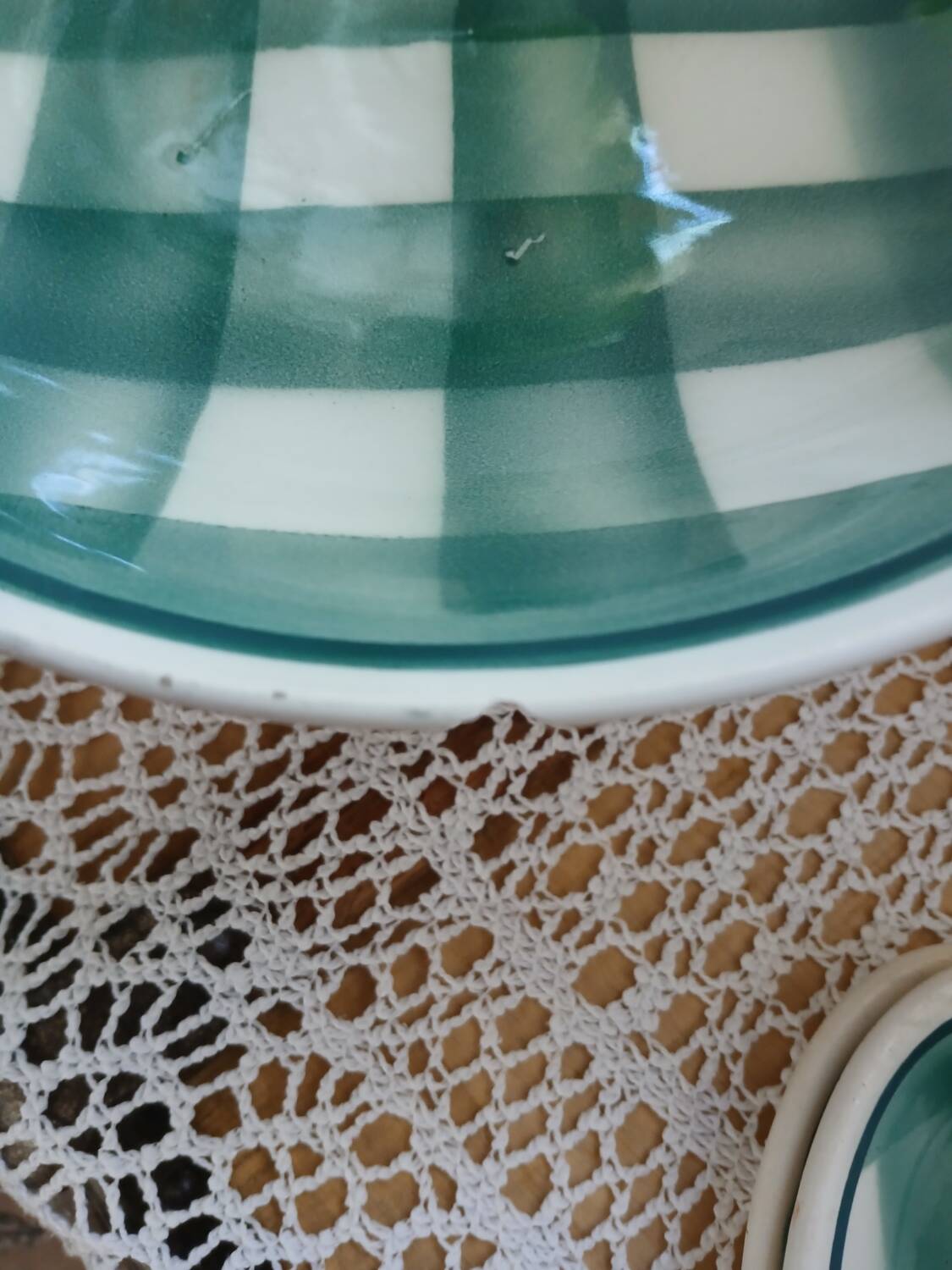 Set of antique Scottish tile dishes