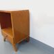 Vintage light wood bedside table from the 40s 50s