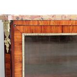 Small display cabinet in blonde mahogany veneer, Louis XVI style – 19th century.