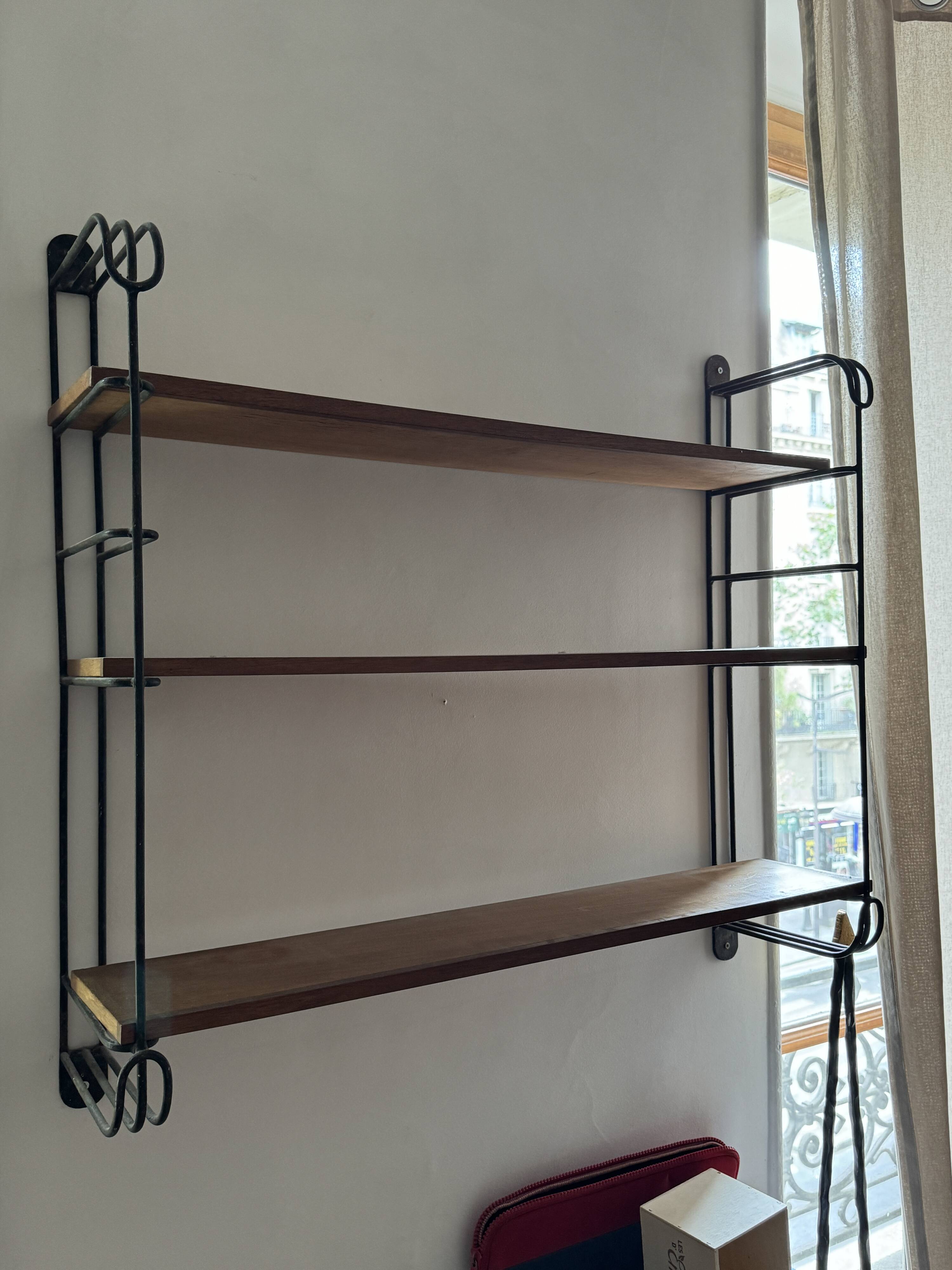 Vintage 1960s string shelf