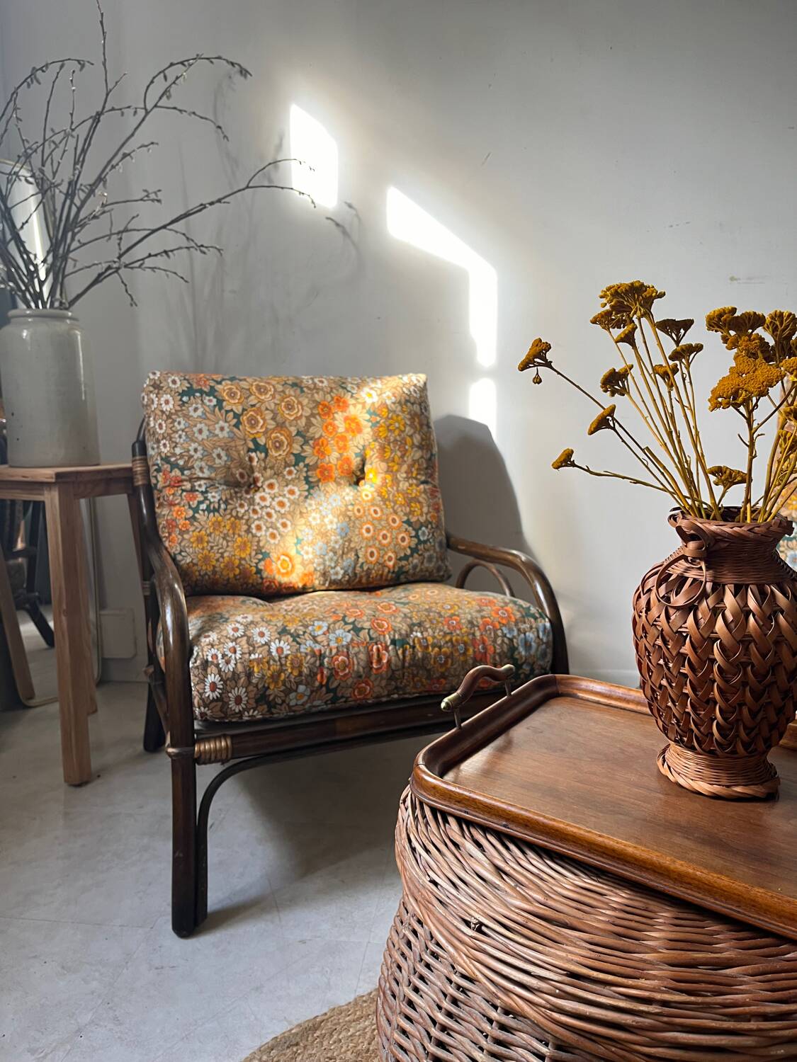 Liberty rattan armchairs