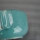 Octagonal blue-green ceramic pot and pouch Lifas / Alice Sordet-Bonifas (1902-1975)