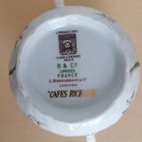 Service café bernardaud Limoges oiseaux fleurs