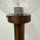 Set of 2 globe glass wall lamps sconces by Lisa Pape Sweden , 1970s
