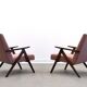 Mid Century Easy Chair Model B - 310 Var in Pink Boucle