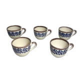 Serie 5 tasses café St Clement