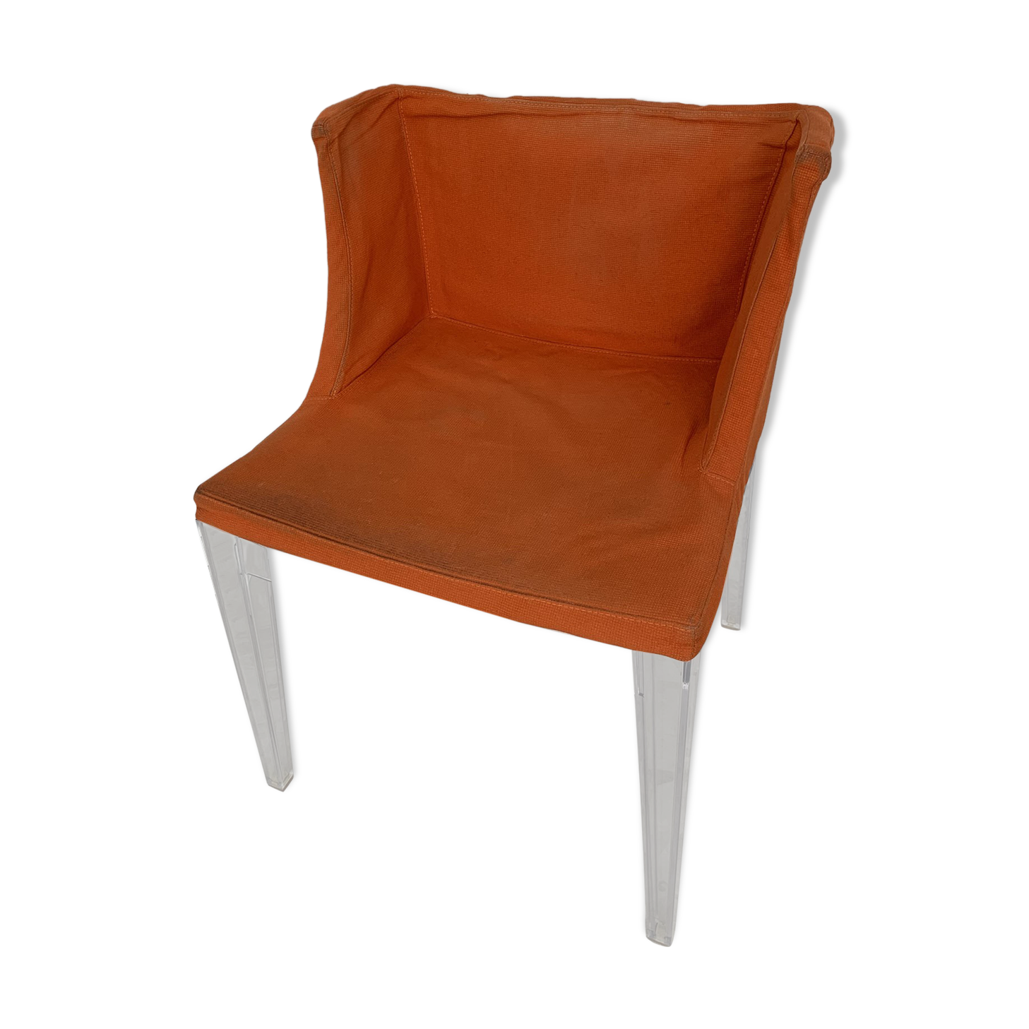 Kartell Mademoiselle Uni Orange chair by Philippe Starck