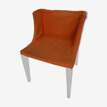 Kartell Mademoiselle Uni Orange chair by Philippe Starck