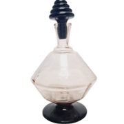 Art Deco carafe from Hortensja Glassworks, Poland, 1930s