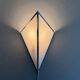 Simple opal glass wall light with an aluminium body, 1980s, Germany.