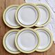 6 vintage dessert plates ceramic Céranord Saint-Amand model Nice