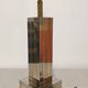Hollywood Regency lamp base in brass by Roméo Rega, Italy circa 1970.