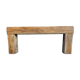 Brutalist console solid oak
