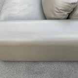 Roche Bobois 3-seater sofa in beige leather