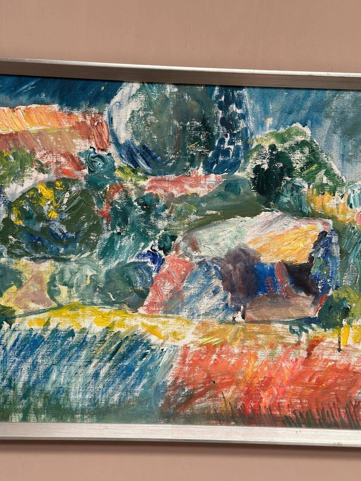 Swedish Oil on Canvas – “Östra Tollstad I” by Vivianne Larsson
