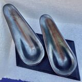 Pipe holder Ceramic Black Iridescent Free Form 50's