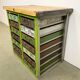 Industrial iron chest of drawers, 1950s
