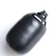 Black sculptural ceramic vase, 1970s