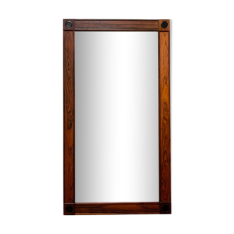 Scandinavian rosewood wall mirror 1960s