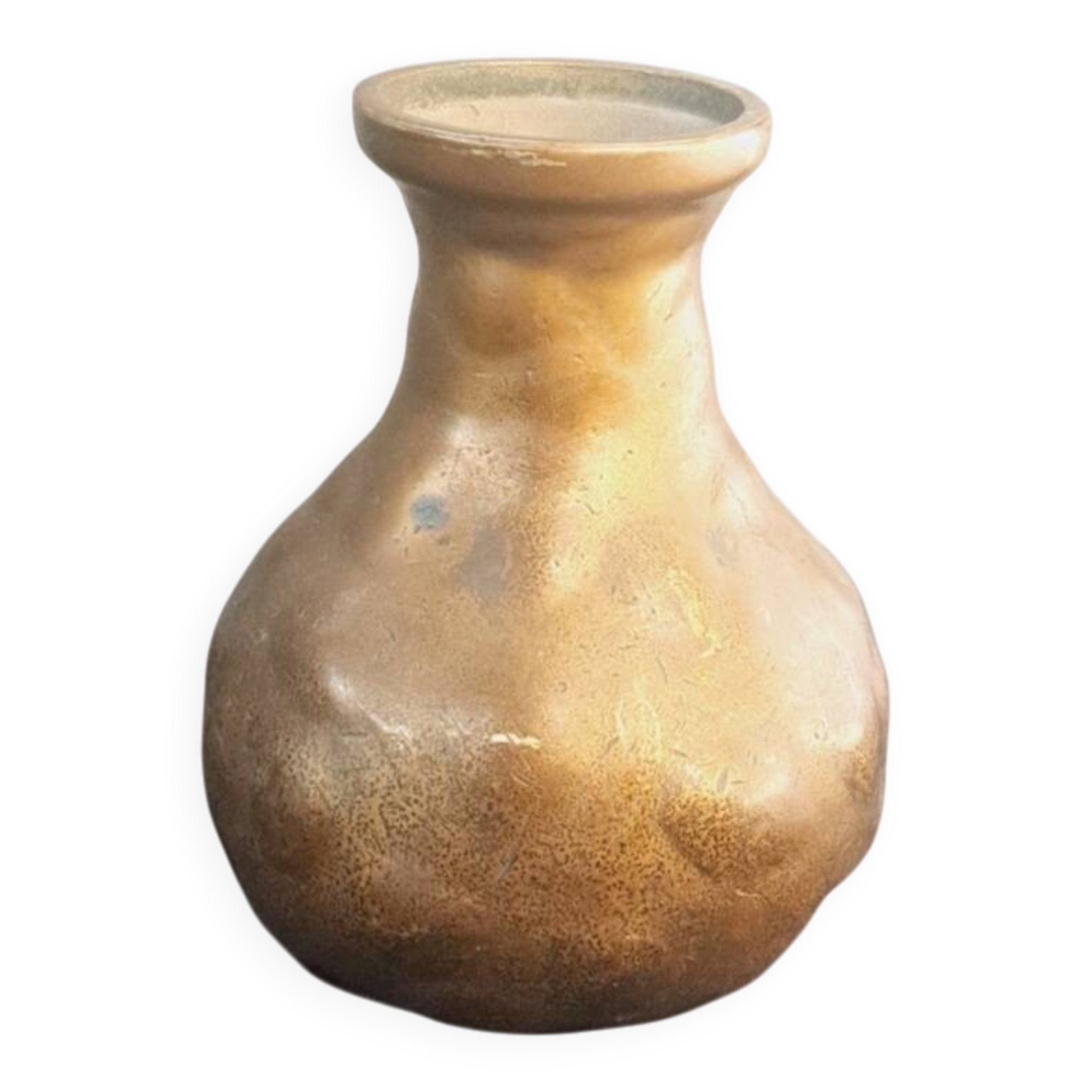 Old small bronze vase