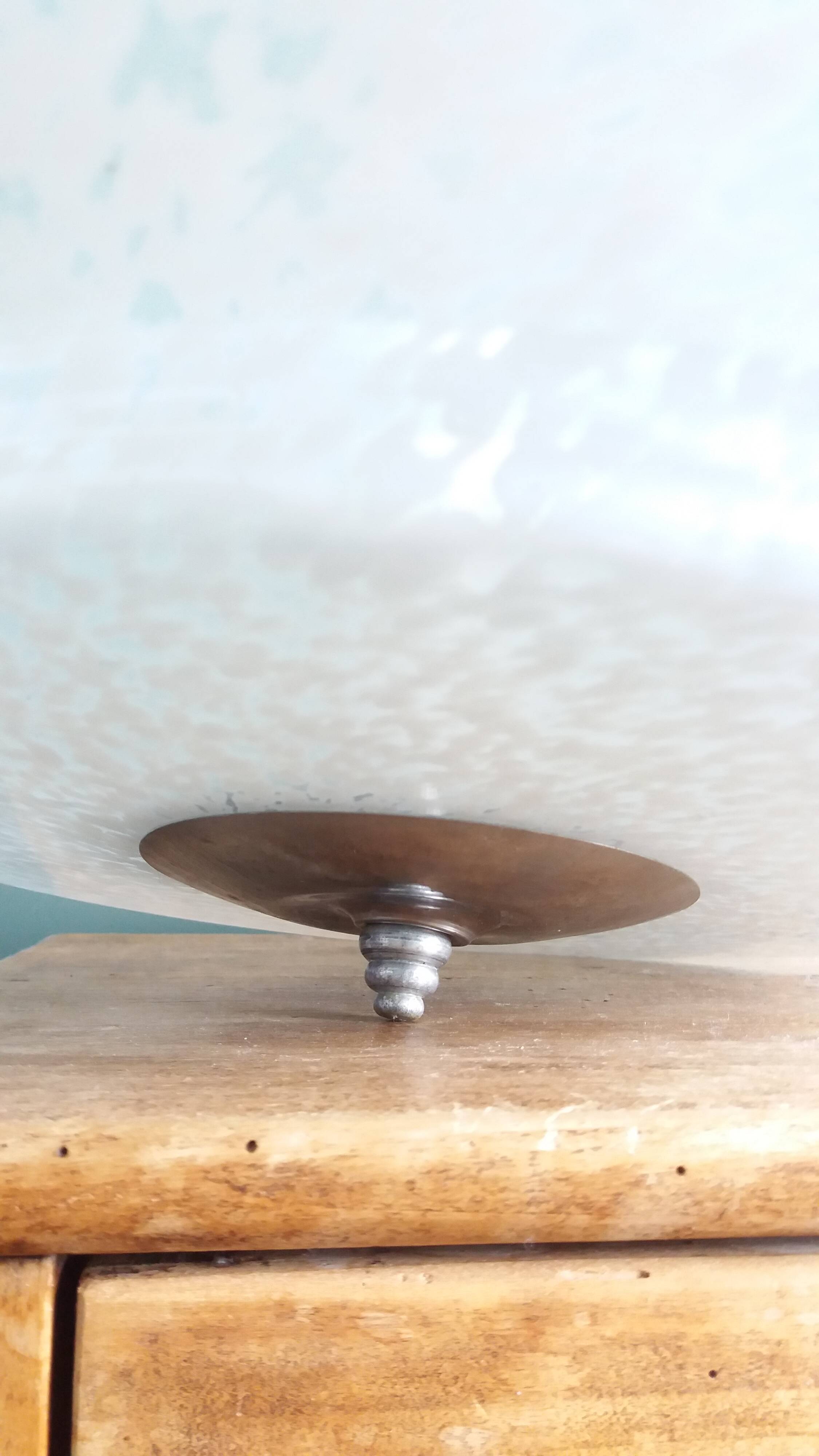 Art Deco glass globe pendant from Clichy