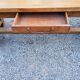 Table de ferme en hêtre et chêne 1 tiroir en ceinture 200cm