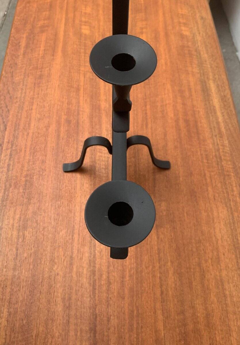 Brutalist Metal Candle Holder