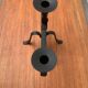 Brutalist Metal Candle Holder